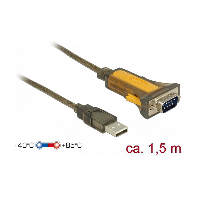Adapter Serial DeLOCK USB 2.0 to 1×RS-232 – Extended Temperature Range - Figura 2