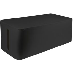 Mbajtëse për Monitor – LogiLink Cable Management Box Large 407 × 157 × 133.5mm - Zezë