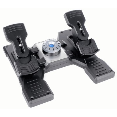Kontroller,Timon & Pedale Logitech Flight Rudder Pedals / USB Pedals for Flight Simulation