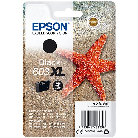 INK Epson 603XL Cartridge C13T03A14010 / up to 500 pages - Zezë