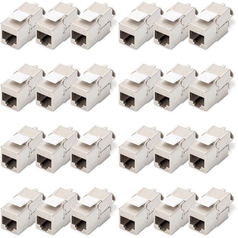 Aksesorë për rrjet DIGITUS / Keystone Jack / Cat6a RJ45 / AWG 22–26 / 360° / 24‑Pack