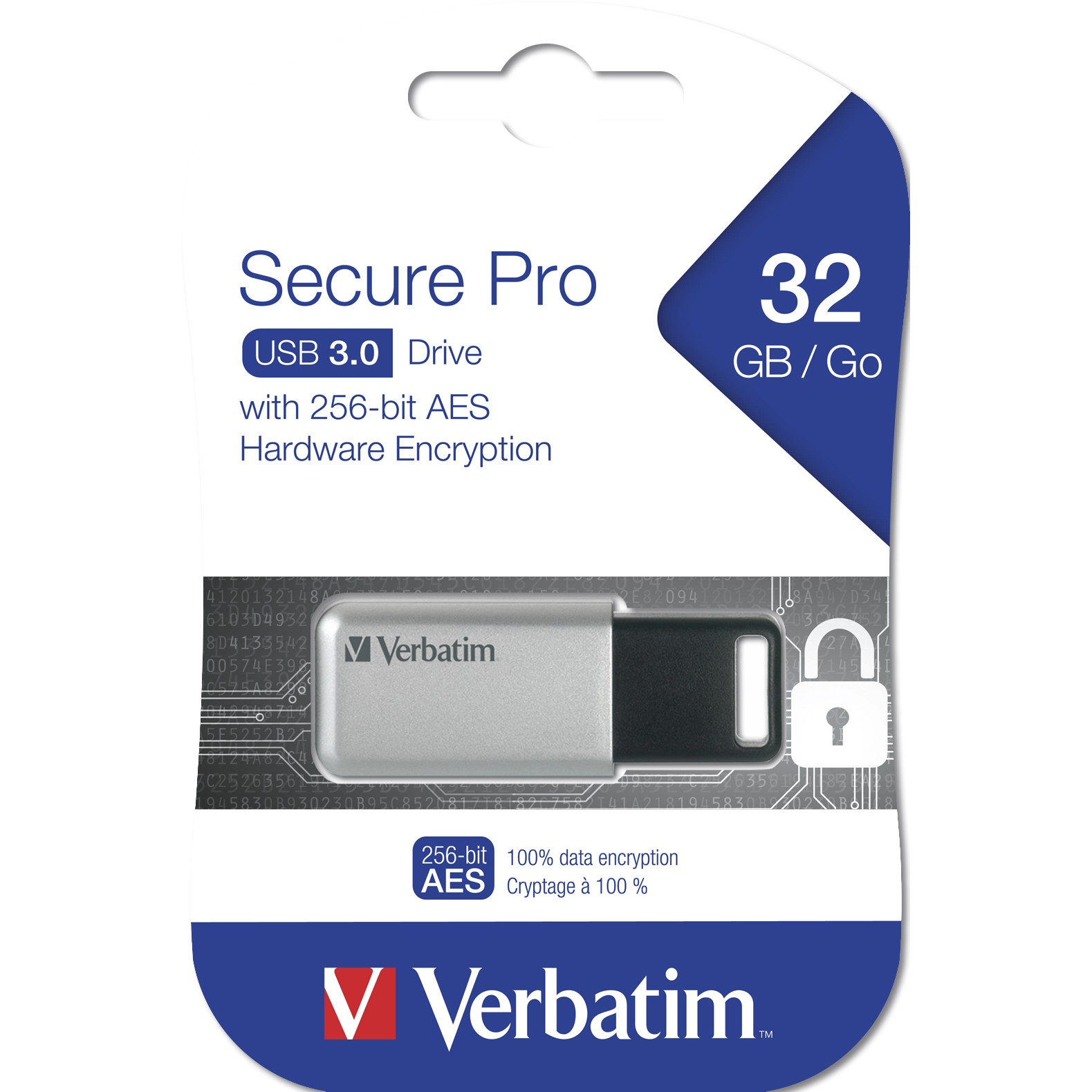 USB Flash Drive STICK 32GB USB 3.2 Verbatim Secure Data Pro - Hiri - Figura 3