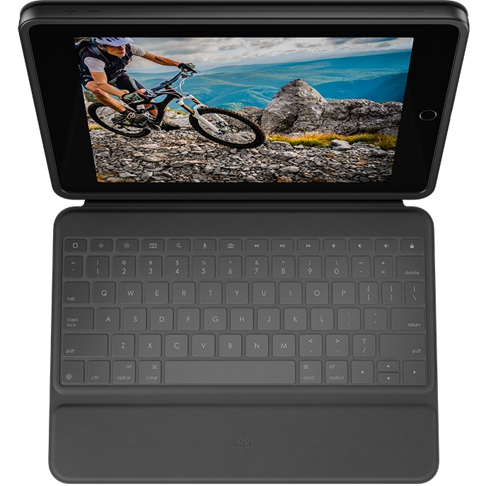 Aksesorë për tablet Logitech Rugged Folio for iPad 10.2' (7/8/9 Gen) / QWERTZ German - Gri - Figura 2