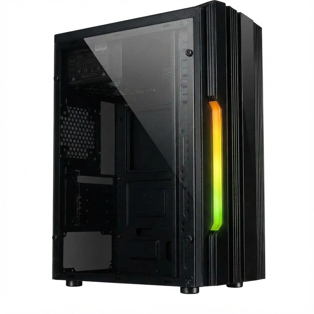 Kasë Midi Inter-Tech B-42 RGB - Zezë - Figura 2