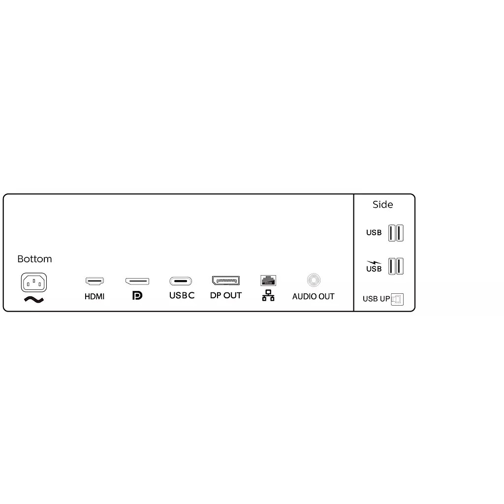 Monitor i lakuar Philips 346P1CRH / 34" UltraWide Quad HD 100 Hz 4 ms VA / HDMI DP USB-C / e zezë - Figura 3