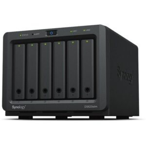 NAS 6-Bay Synology DS620SLIM - CPU Celeron J3355, vetëm disqe 2.5"