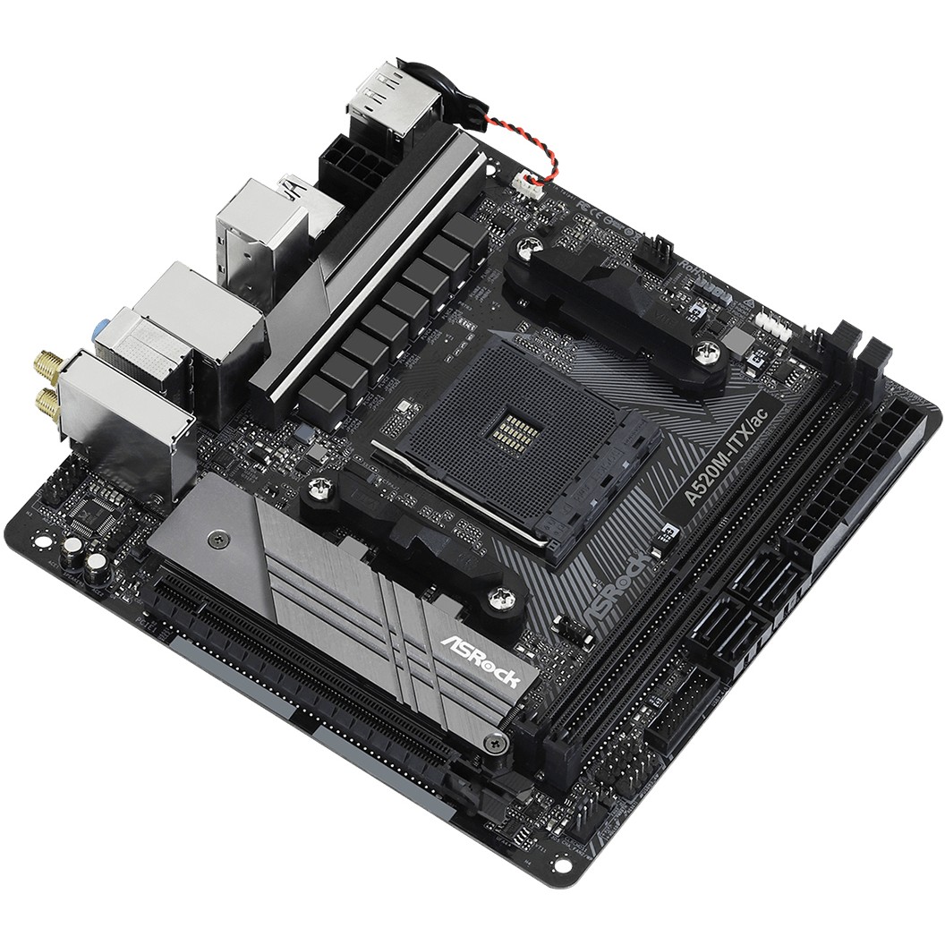 Pllakë Amë AMD AM4 ASROCK A520M-ITX/AC / DDR4 / HDMI - Figura 3