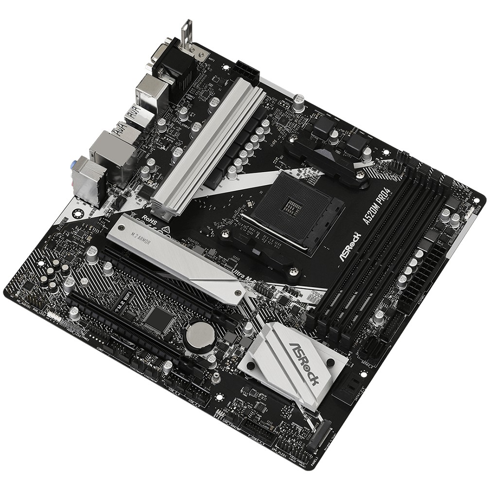 Pllakë Amë AMD AM4 ASROCK A520M PRO 4 / DDR4 / HDMI+VGA - Figura 3