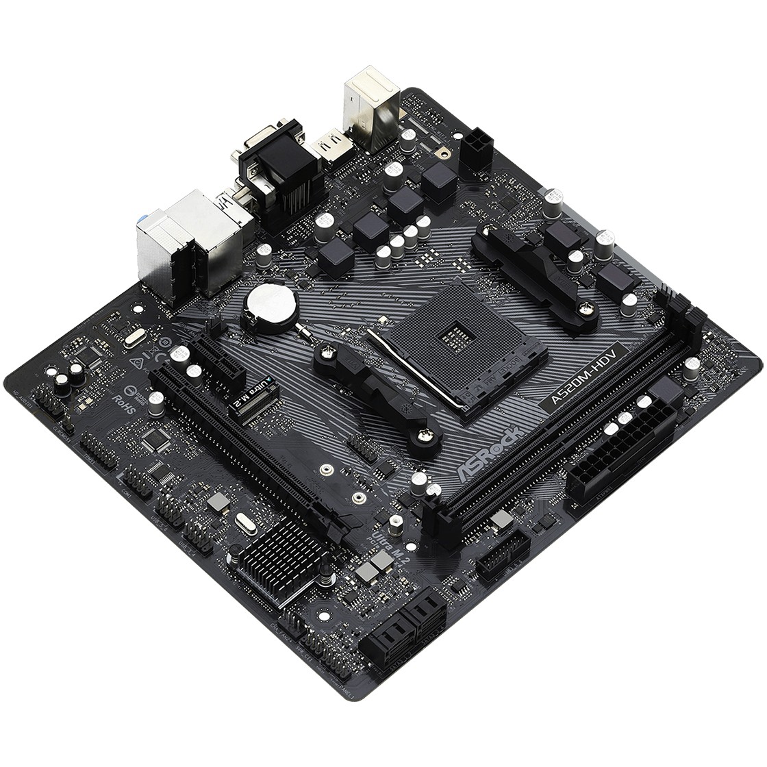 Pllakë Amë AM4 ASRock A520M-HDV mATX - Figura 3
