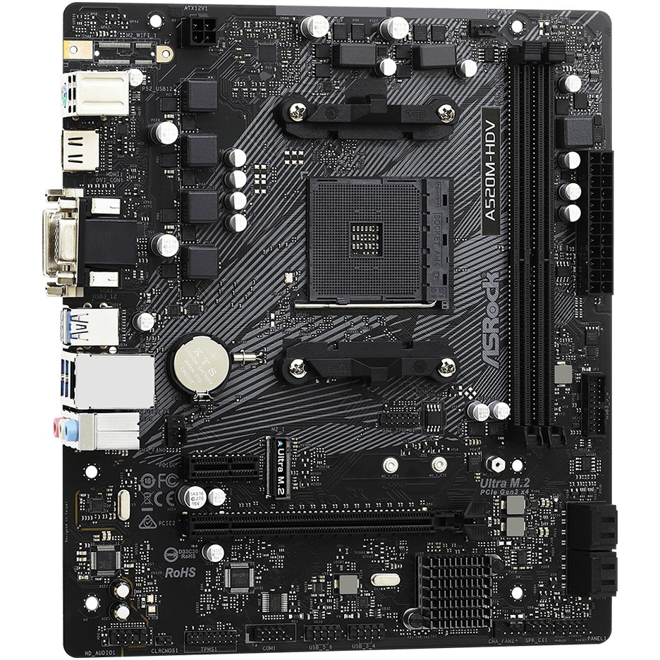 Pllakë Amë AM4 ASRock A520M-HDV mATX - Figura 4