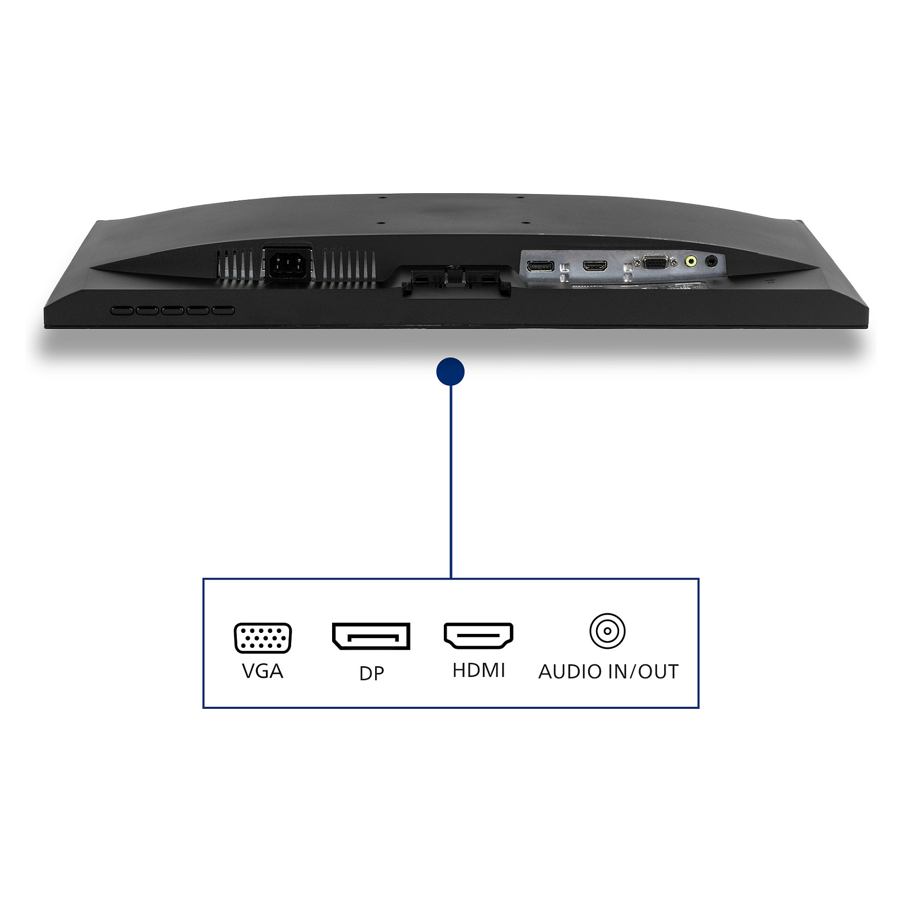 Monitor Philips V-Line 243V7QJABF / 24' / Full HD IPS LED / 75Hz / 4ms / VGA+HDMI+DisplayPort - Zezë - Figura 3