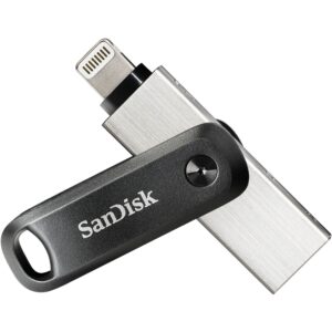 USB Flash Drive STICK 128GB USB 3.1 SanDisk iXpand Go Apple Lightning - e zezë dhe hiri