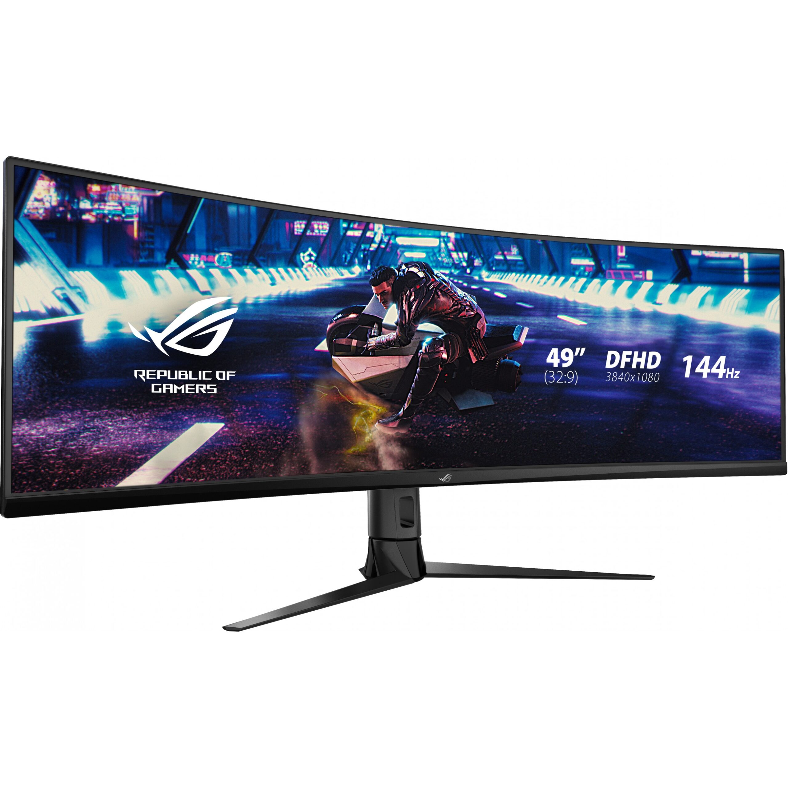 Monitor Gaming i lakuar ASUS ROG Strix XG49VQ / 49" UltraWide Full HD 144 Hz 4 ms VA Curved / UW-HDR HDMI DP / e zezë - Figura 2