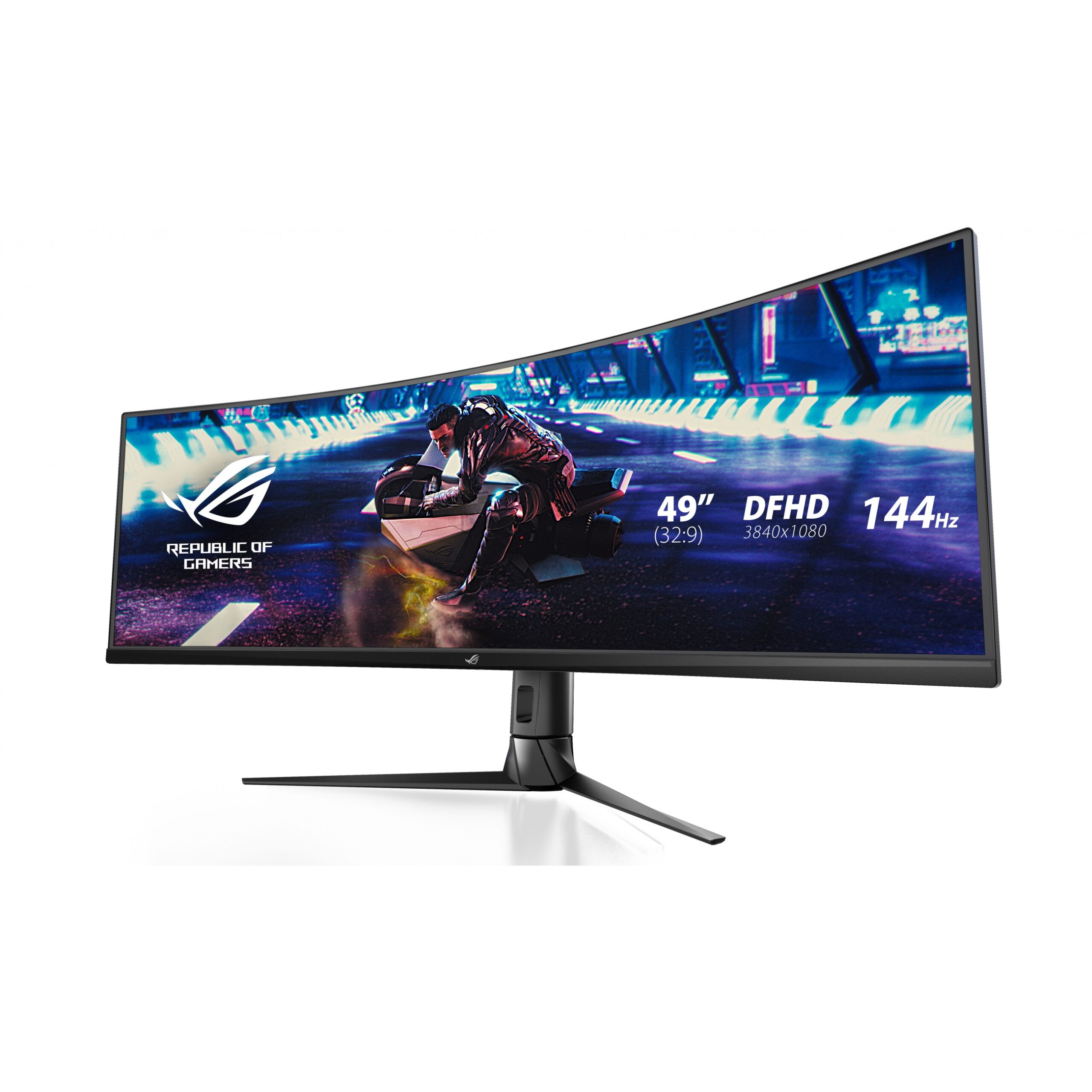 Monitor Gaming i lakuar ASUS ROG Strix XG49VQ / 49" UltraWide Full HD 144 Hz 4 ms VA Curved / UW-HDR HDMI DP / e zezë - Figura 4
