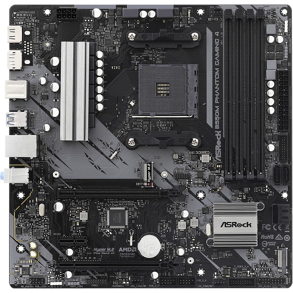 Pllakë Amë AM4 ASRock B550M Phantom Gaming 4 - Figura 2