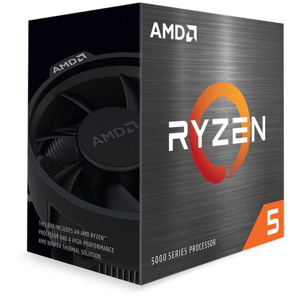 Procesor AMD AM4 Ryzen 5 6 Box 5600X 3.7GHz MAX Boost 4.6GHz 6xCore 35MB 65W with Wraith Stealth Cooler