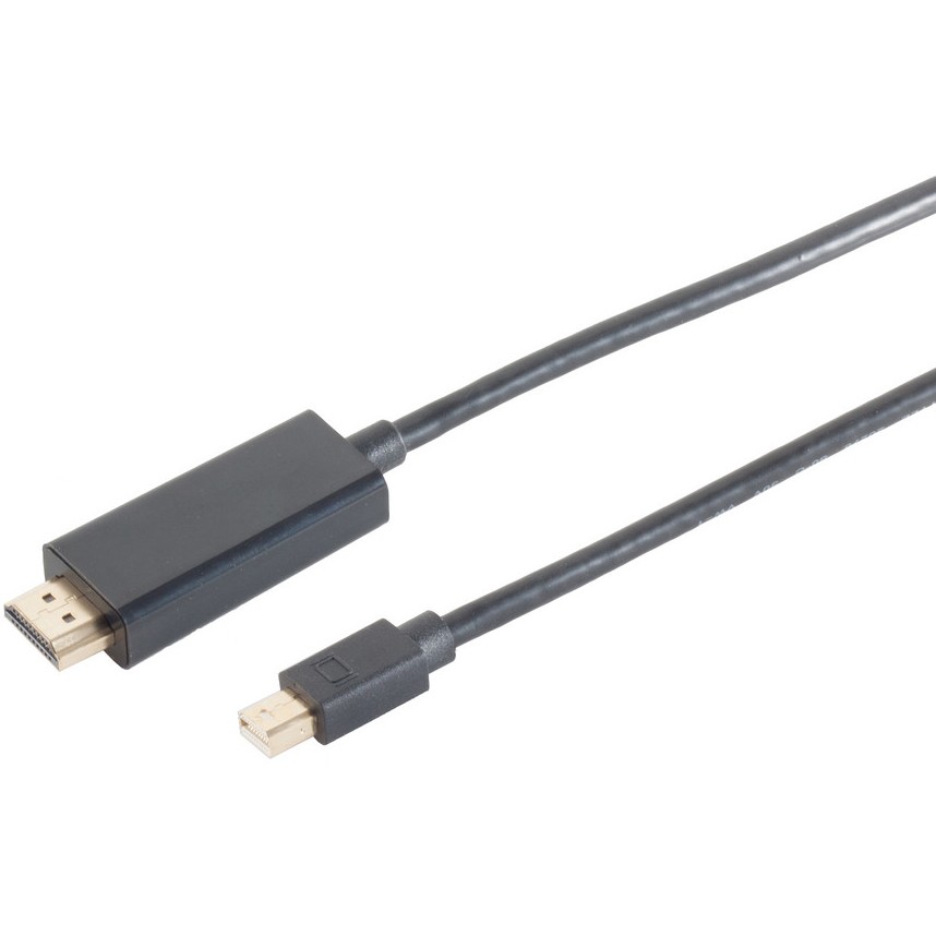 Kabllo Mini DisplayPort 1.2 në HDMI / 2m / i zi