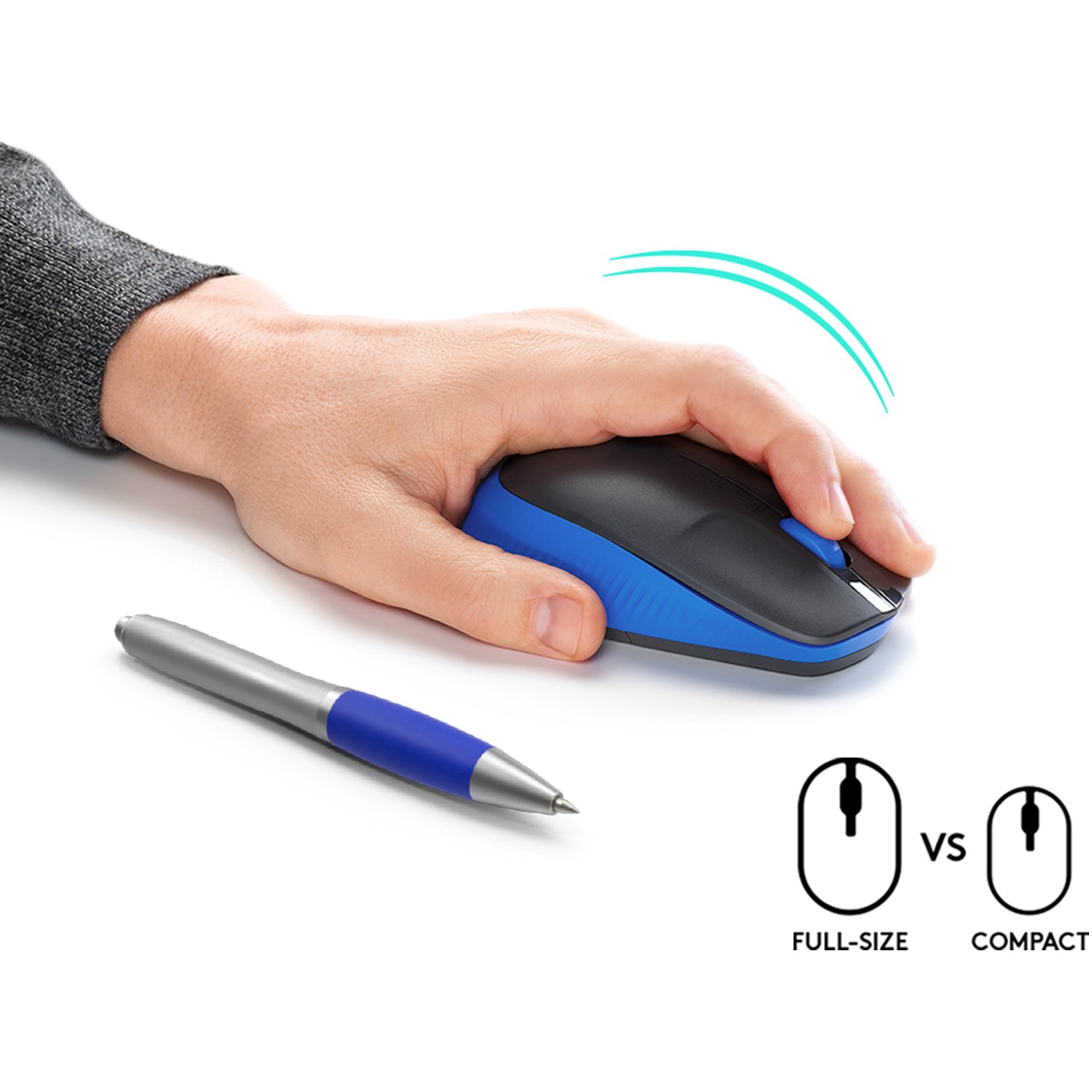 Maus Logitech M190 optisch wireless Blue - Figura 3