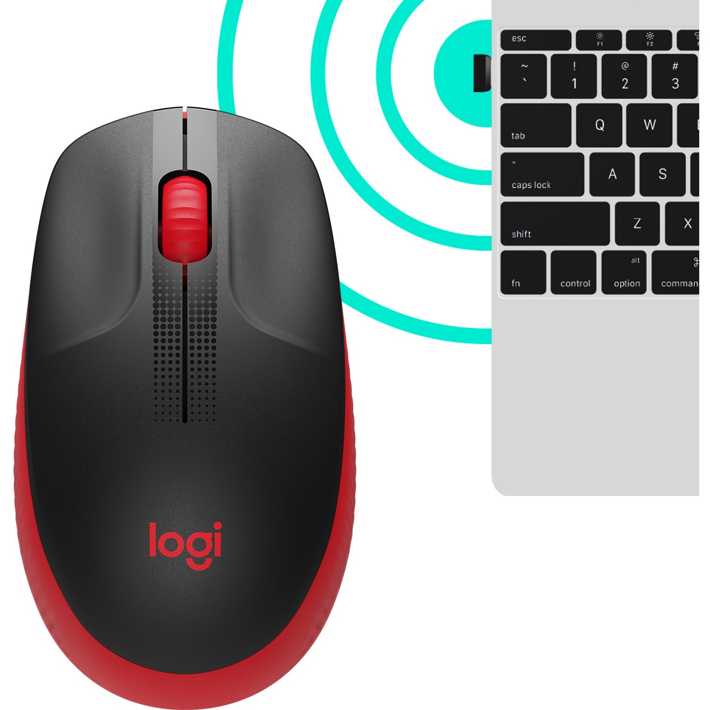 Maus Logitech M190 wireless Red - Figura 4