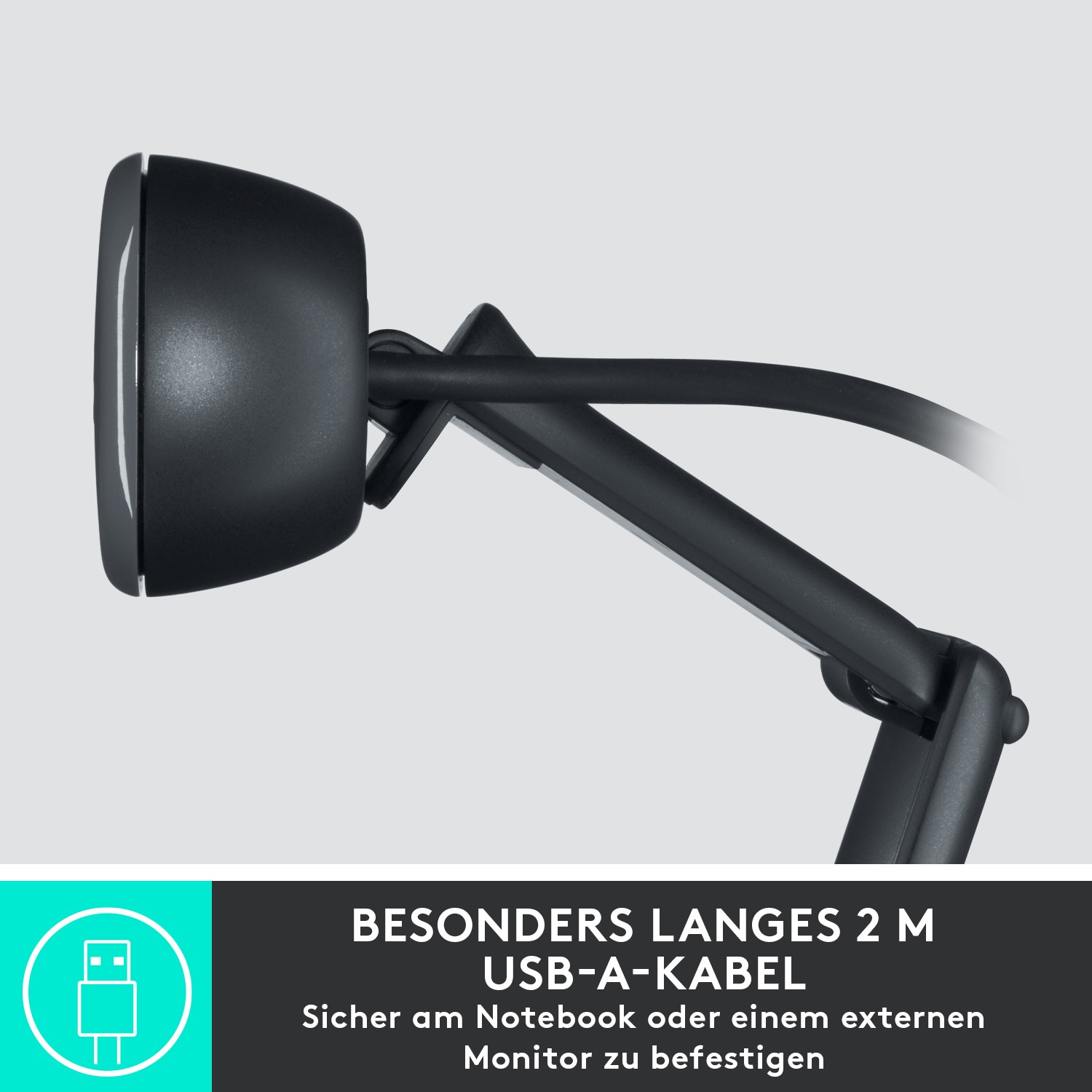 Webcam Logitech C505 1280x720 30 fps 60° / Gri - Figura 3