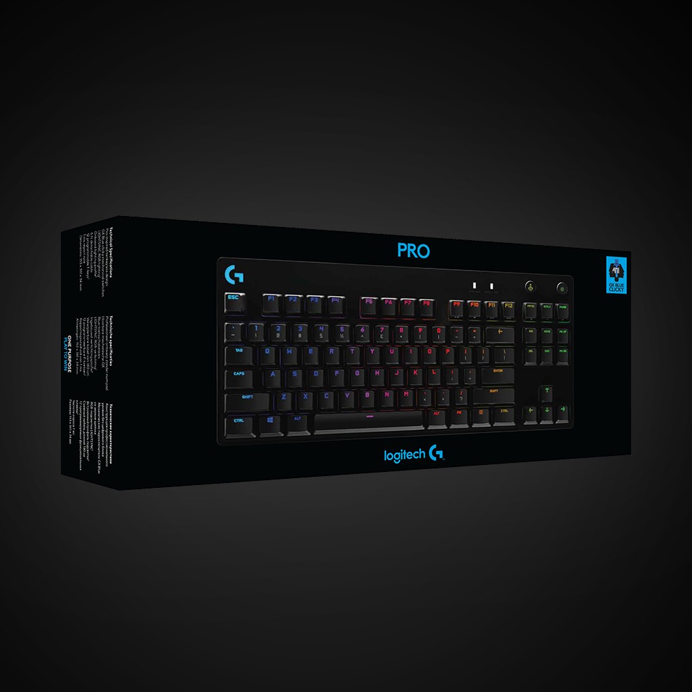Tastierë Gaming Logitech Pro Mekanike GX Blue / Wired / QWERTZ / German Language - Zezë - Figura 4
