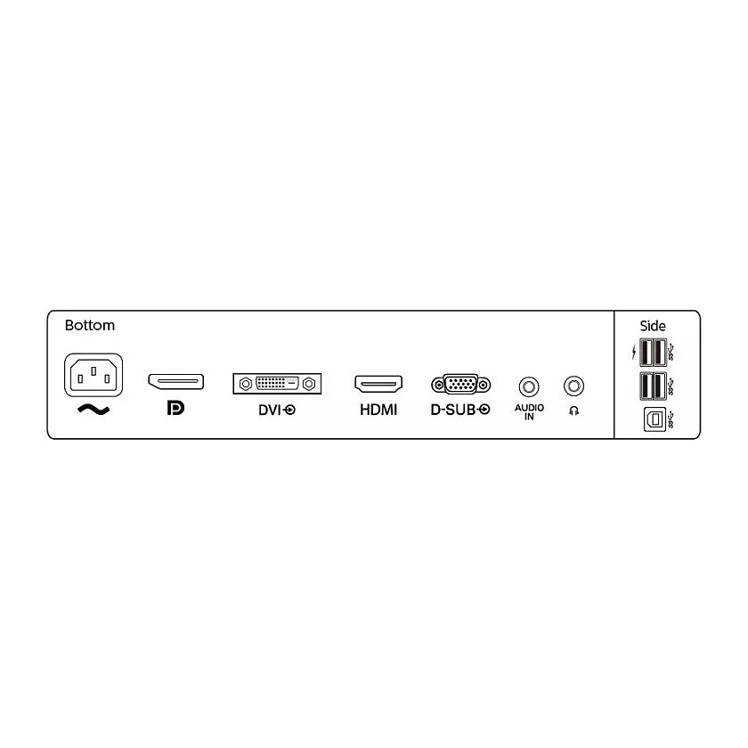 Monitor Philips 252B9 / 25" / Full HD IPS / LED / 60 Hz / 5 ms / HDMI+USB+DP+DVI+VGA+HDCP - Zezë - Figura 4