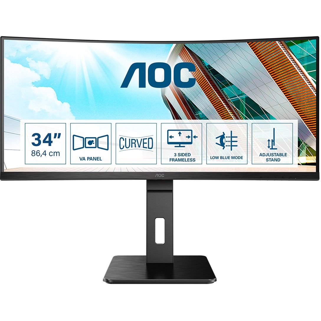 Monitor AOC Pro-Line CU34P2A / 34" / 3440x1440 / 100Hz / 1ms / VA / i zi