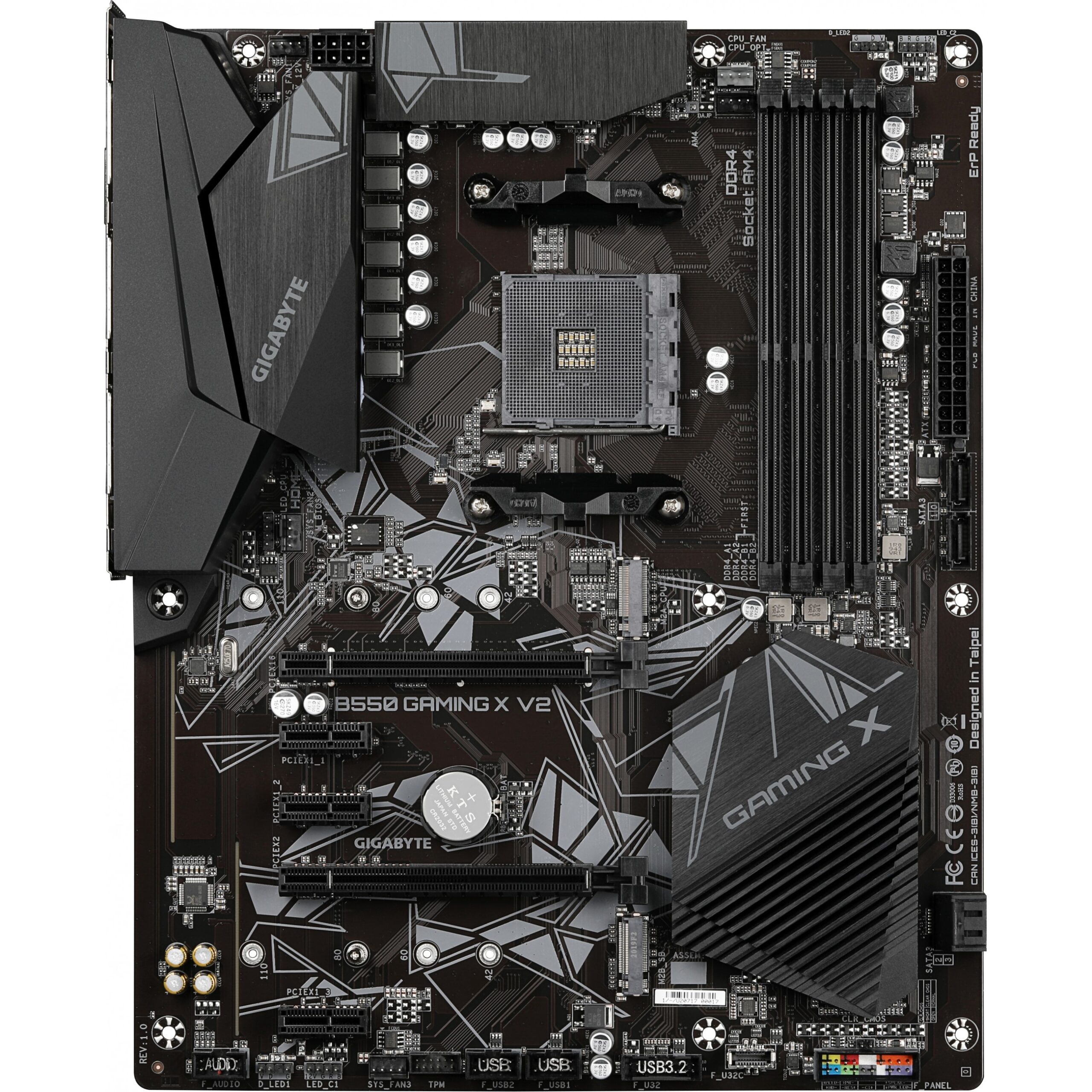 Pllakë Amë AMD AM4 Gigabyte B550 Gaming X V2 / DDR4 / HDMI+DVI - Figura 2