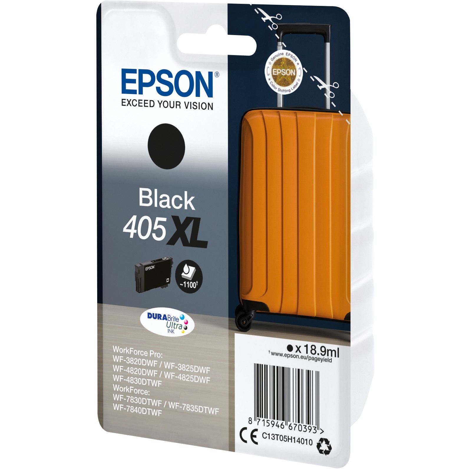 INK Epson 405XL / C13T05H14010 deri në 1.100 faqe - Zezë