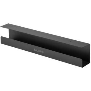 Mbajtëse për Monitor LogiLink Cable Management Tray for Under-Desk Mounting 600 × 76 × 114mm - Zezë