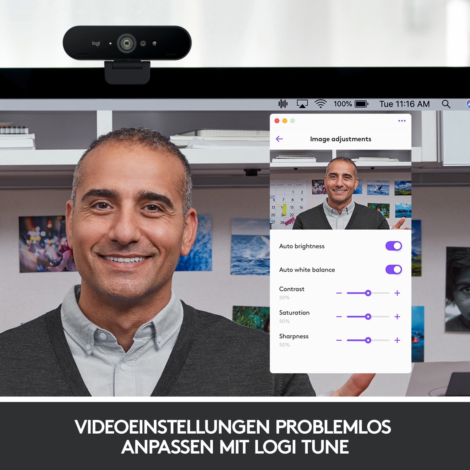 Webcam Logitech Brio 4k Stream Edition 4096 x 2160 4K Ultra HD 30 fps - Figura 5