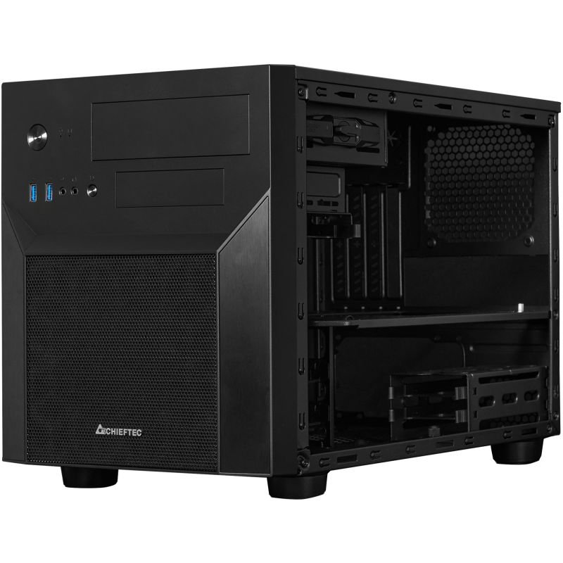 Kasë Mini Chieftec CI-02B-OP Cube - Zezë - Figura 4