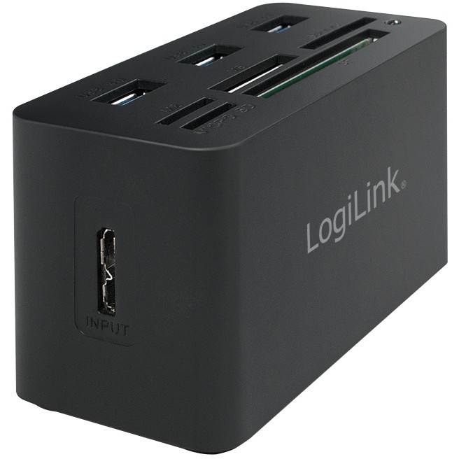 HUB LogiLink CR0042 USB 3.0, 3x USB 3.0, 3 porte, all-in-one lexuash kartash - Figura 2
