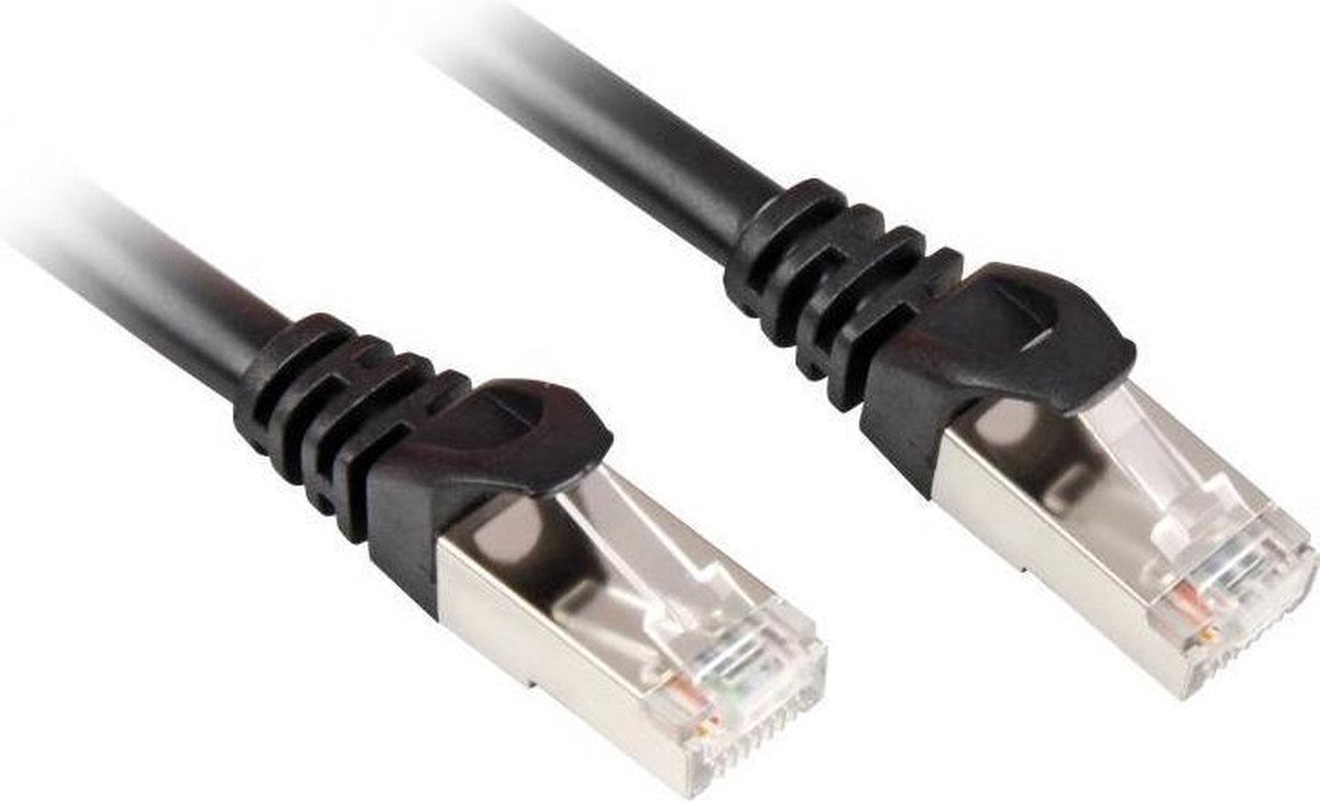 Kabllo për Rrjet Sharkoon RJ45 CAT6 S/FTP 3.00m – Zezë - Figura 2