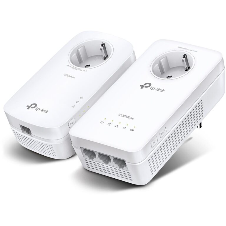 Power-LAN TP-Link TL-WPA8631P AV1300 Kit with AC1200 Wi-Fi / Gigabit Ethernet / and Pass-Through Socket