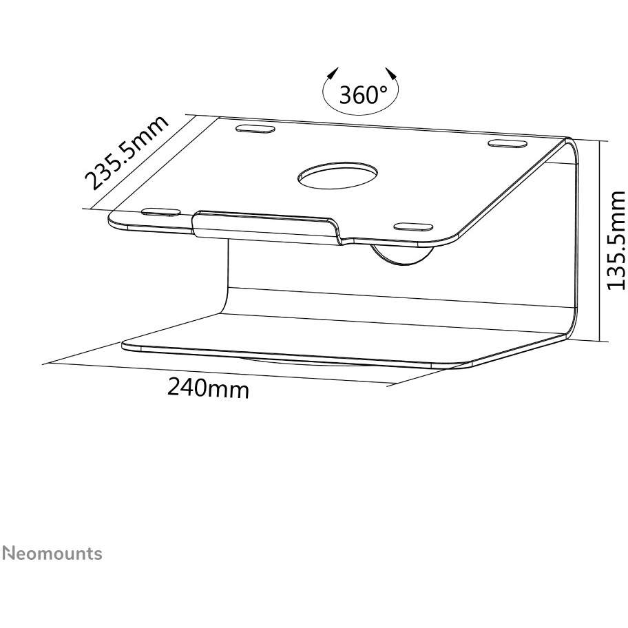Neomounts Notebook-Ständer NSLS050 10"-15" 5KG Silver - Figura 4
