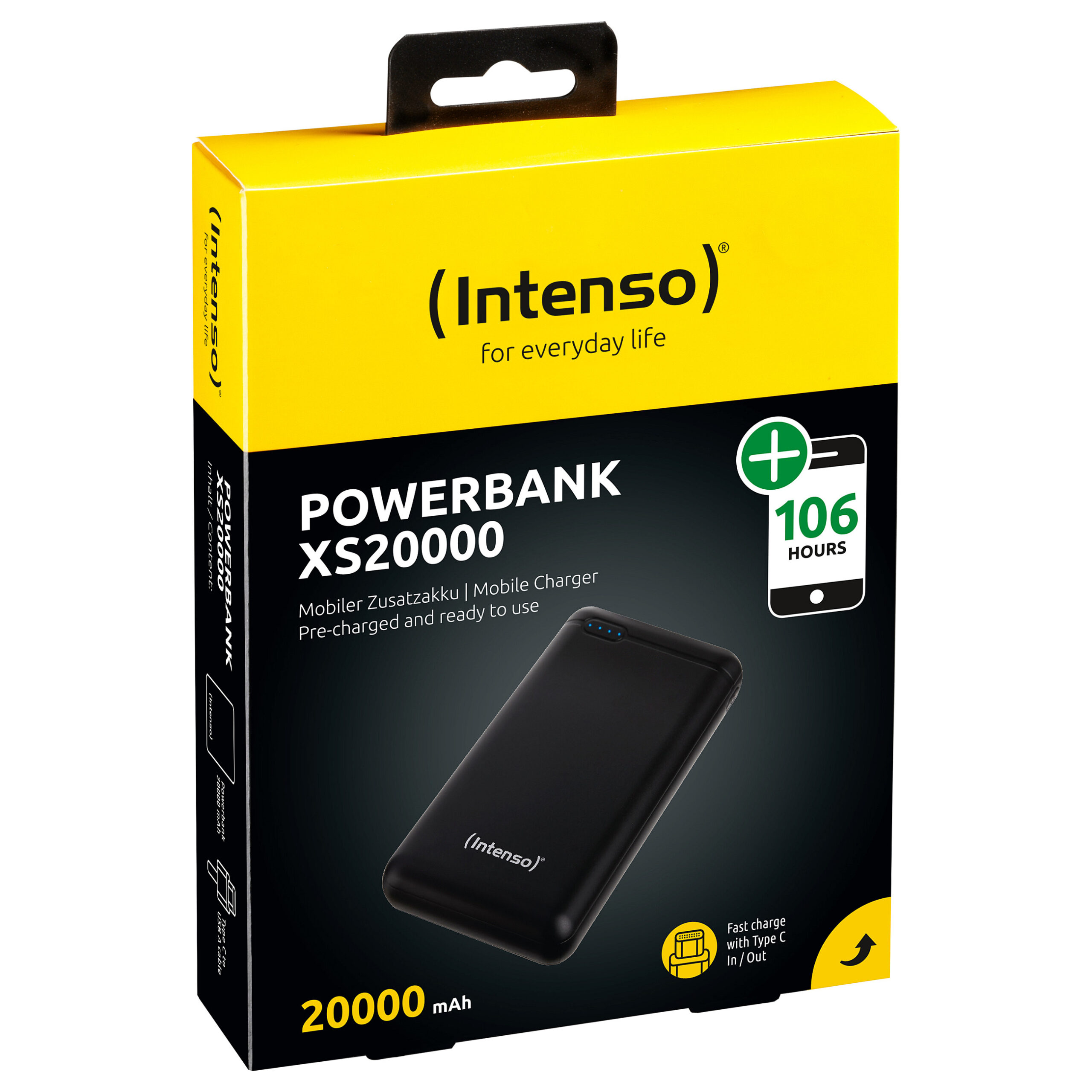 Powerbank Intenso XS20000 / 20000 mAh / 3.1 A / 2× dalje (USB & USB-C) - Figura 5