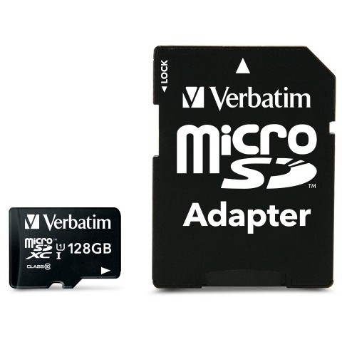 Kartë Memorie SD CARD 128GB Verbatim Pemium MicroXC 90MB/s +Adapter