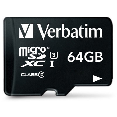 Kartë Memorie SD CARD 64GB Verbatim Pro MicroXC 90MB/s +Adapter - Figura 2