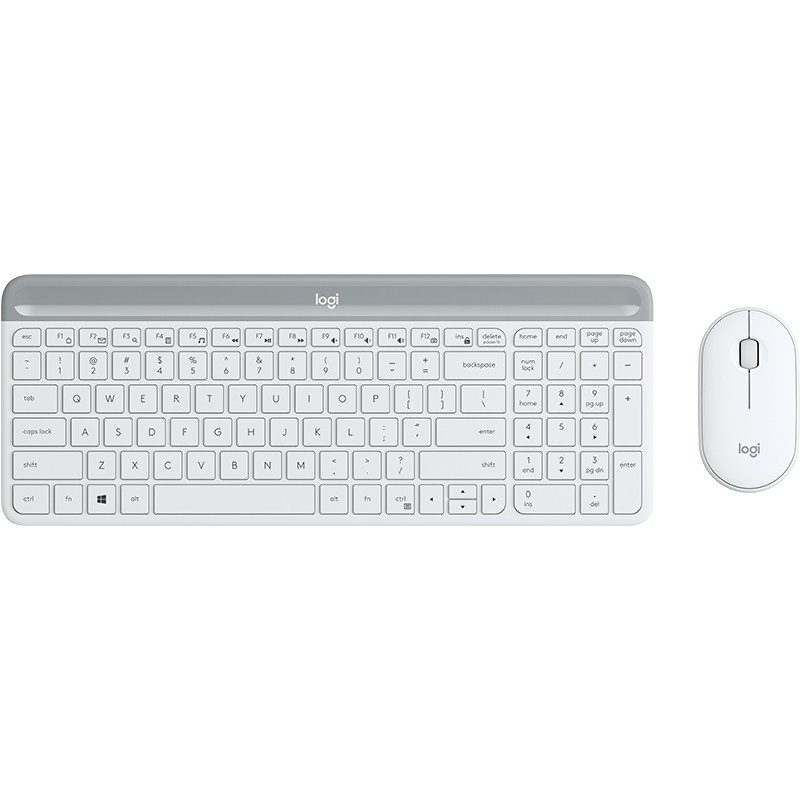 Combo (Tastaturë & Maus) Logitech MK470/ Wireless/ e bardhë/ QWERTZ DE
