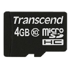 Kartë Memorie SD CARD 4GB Transcend Premium MicroSDHC 10MB/s