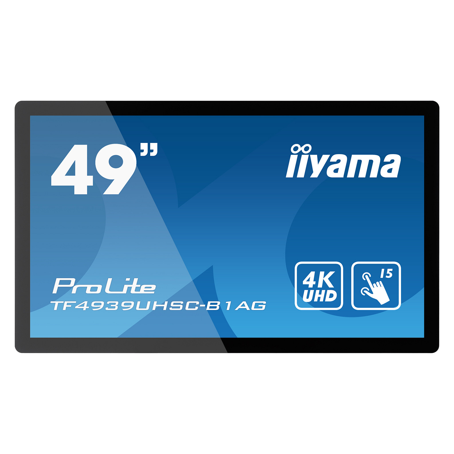 Monitor IIYAMA TF4939UHSC-B1AG / 49"/ 4K Ultra HD IPS LED / Touch / 60Hz / 8ms / HDMI+USB+VGA+DP+HDCP - Zezë - Figura 2