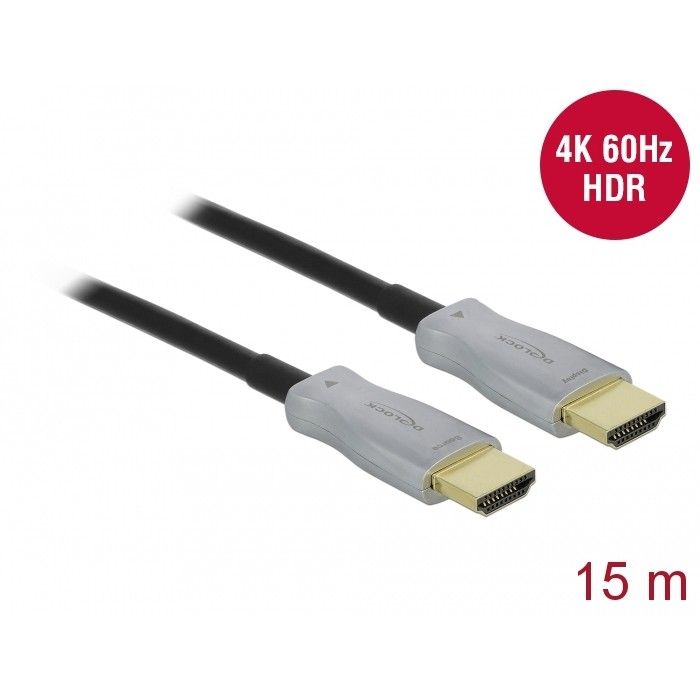 DELOCK Active Optical HDMI Cable – 4K 60Hz, 15m - Figura 2