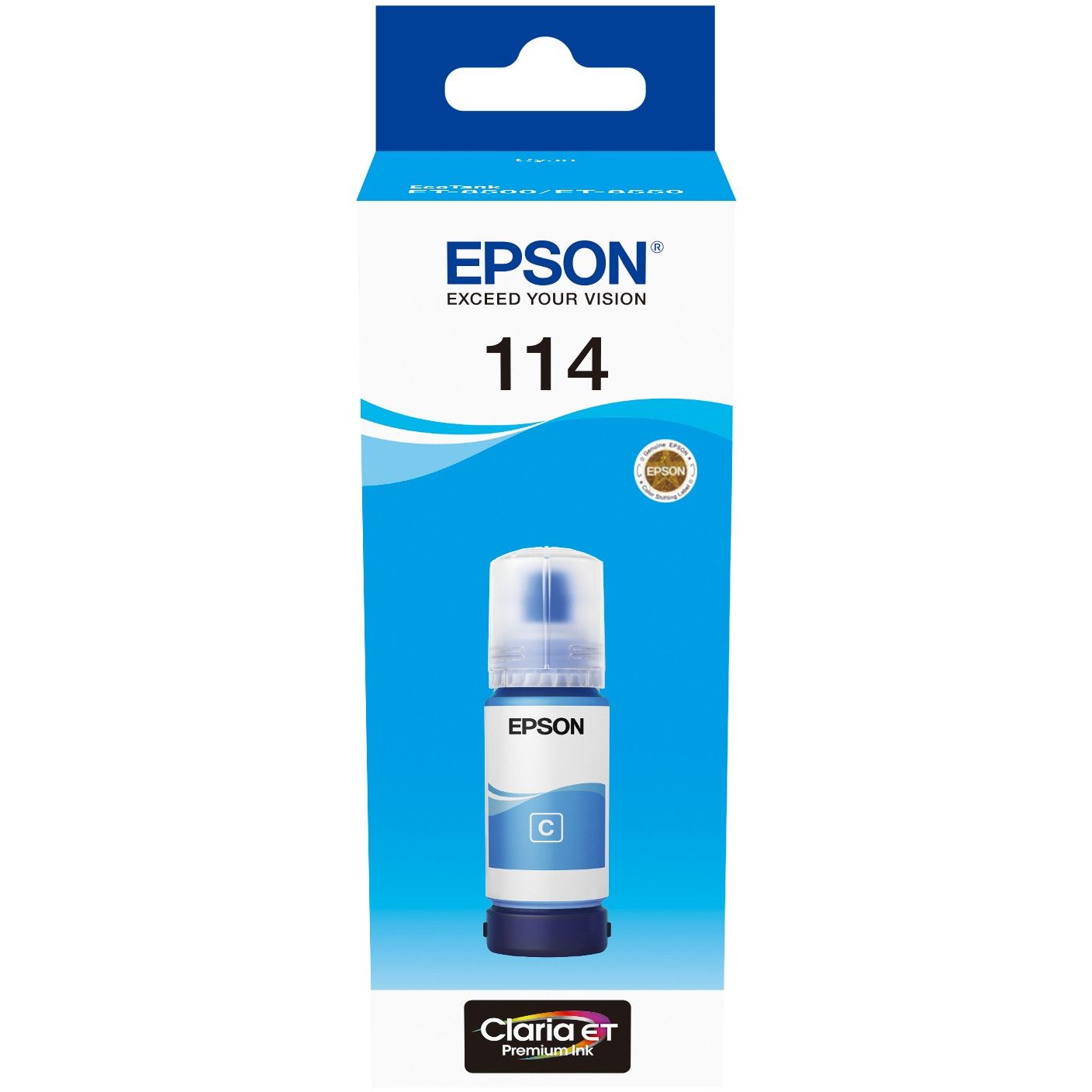 INK Epson 114 EcoTank Ink Bottle C13T07B240 – Cyan, 70ml