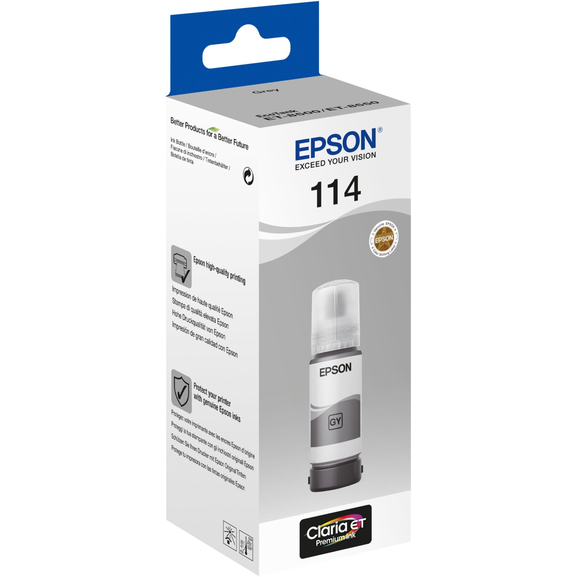 INK Epson 114 EcoTank Ink Bottle C13T07B540 – Gray, 70ml - Figura 2