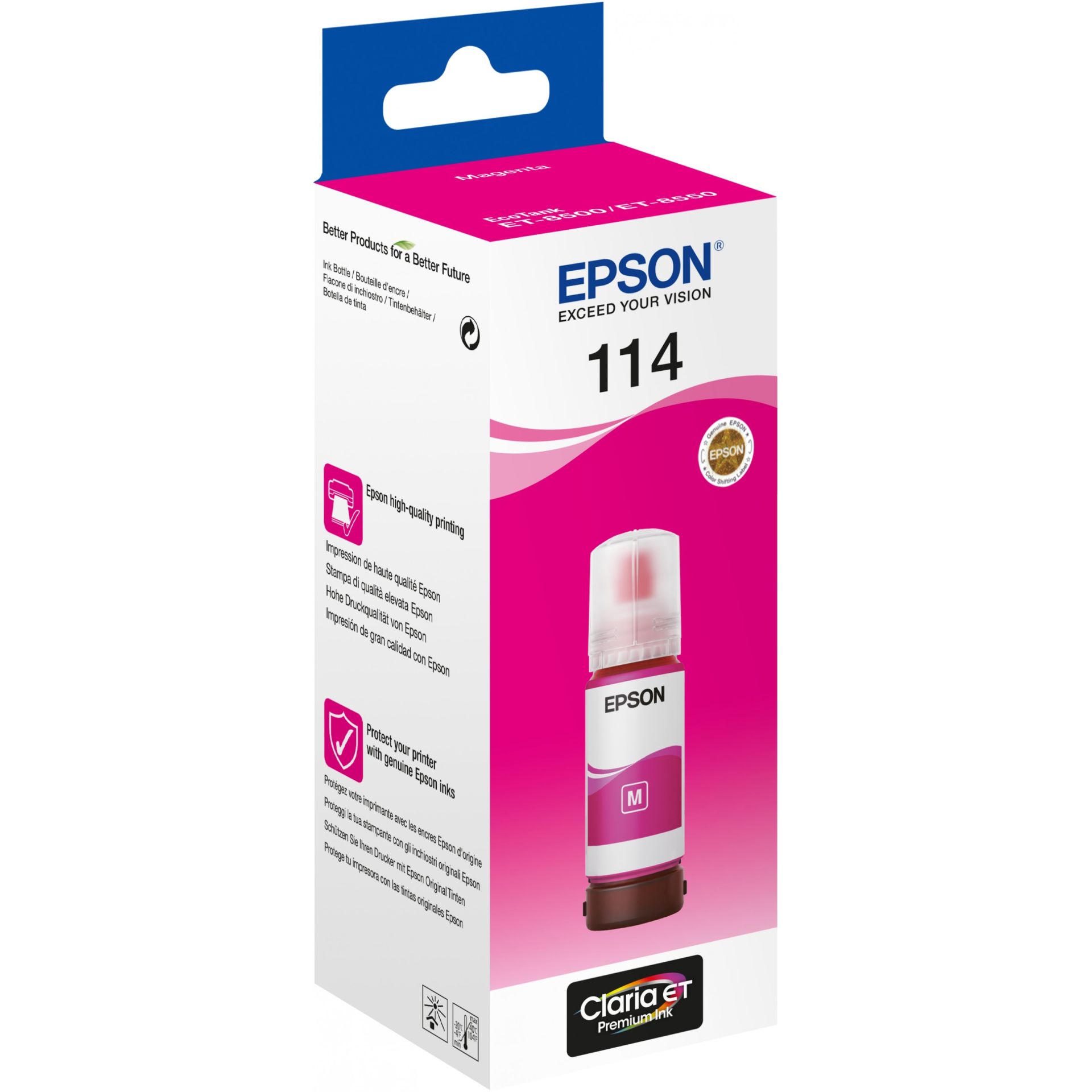 INK Epson 114 EcoTank Ink Bottle C13T07B340 – Magenta, 70ml - Figura 2