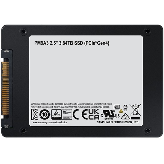 SSD Ent. 2.5" 3.8TB Samsung PM9A3 NVMe PCIe 4.0 x 4 bulk - Figura 5