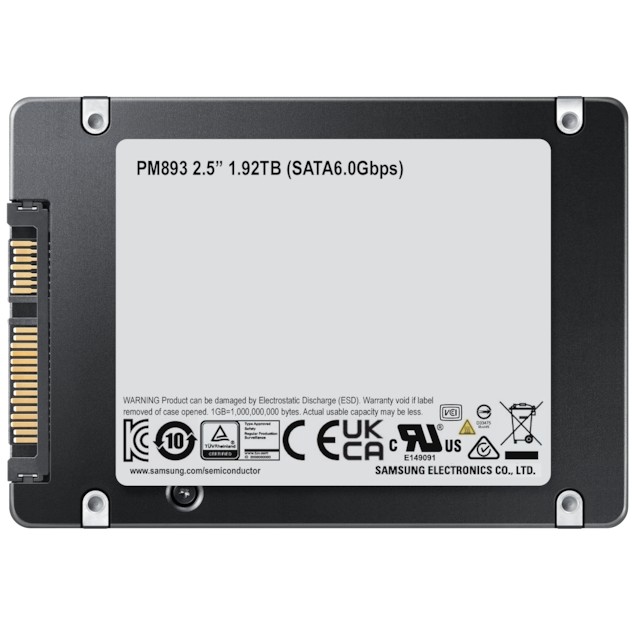 SSD e Brendshme enterprise 2.5" 480GB Samsung PM893 bulk e zezë - Figura 5
