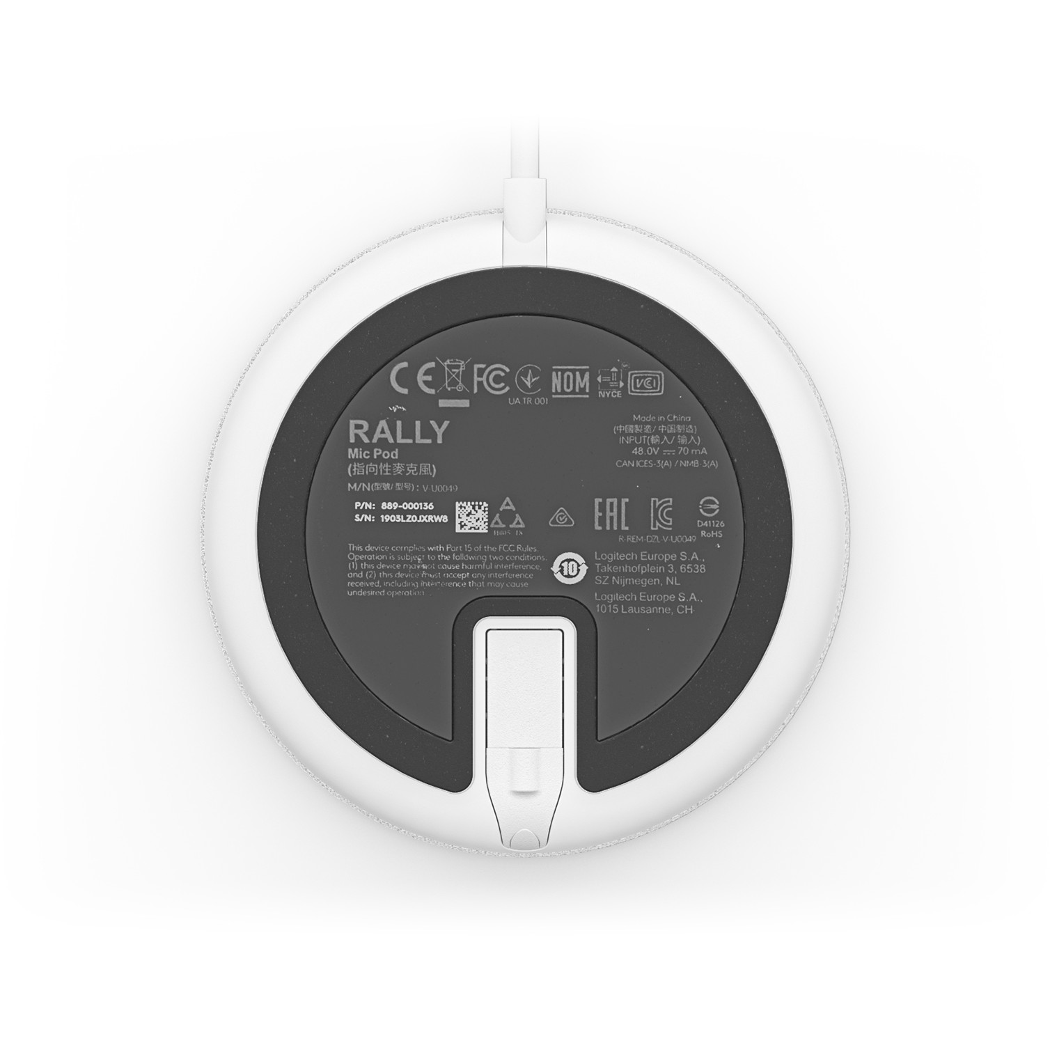 Mikrofon Logitech Rally Mic Pod - Figura 4