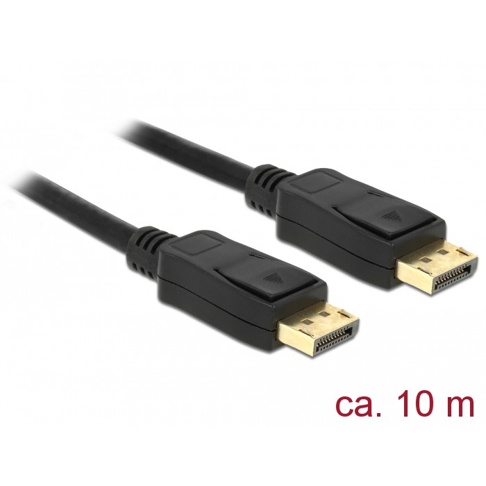 Kabllo DisplayPort DELOCK 1.2 / St–St / 10m / 4K / 60Hz - Zezë